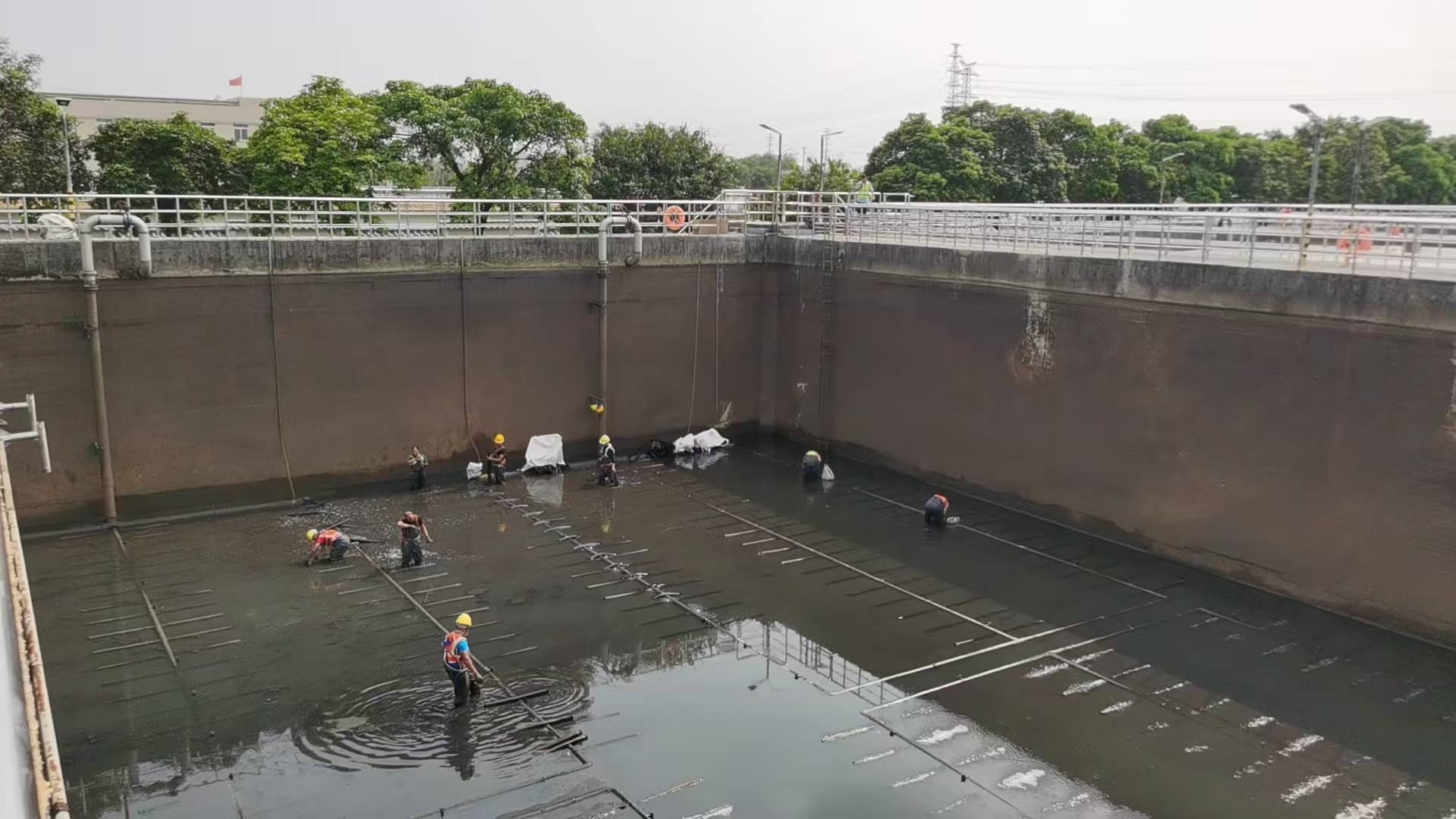 东莞某污水处理厂底部曝气重置项目